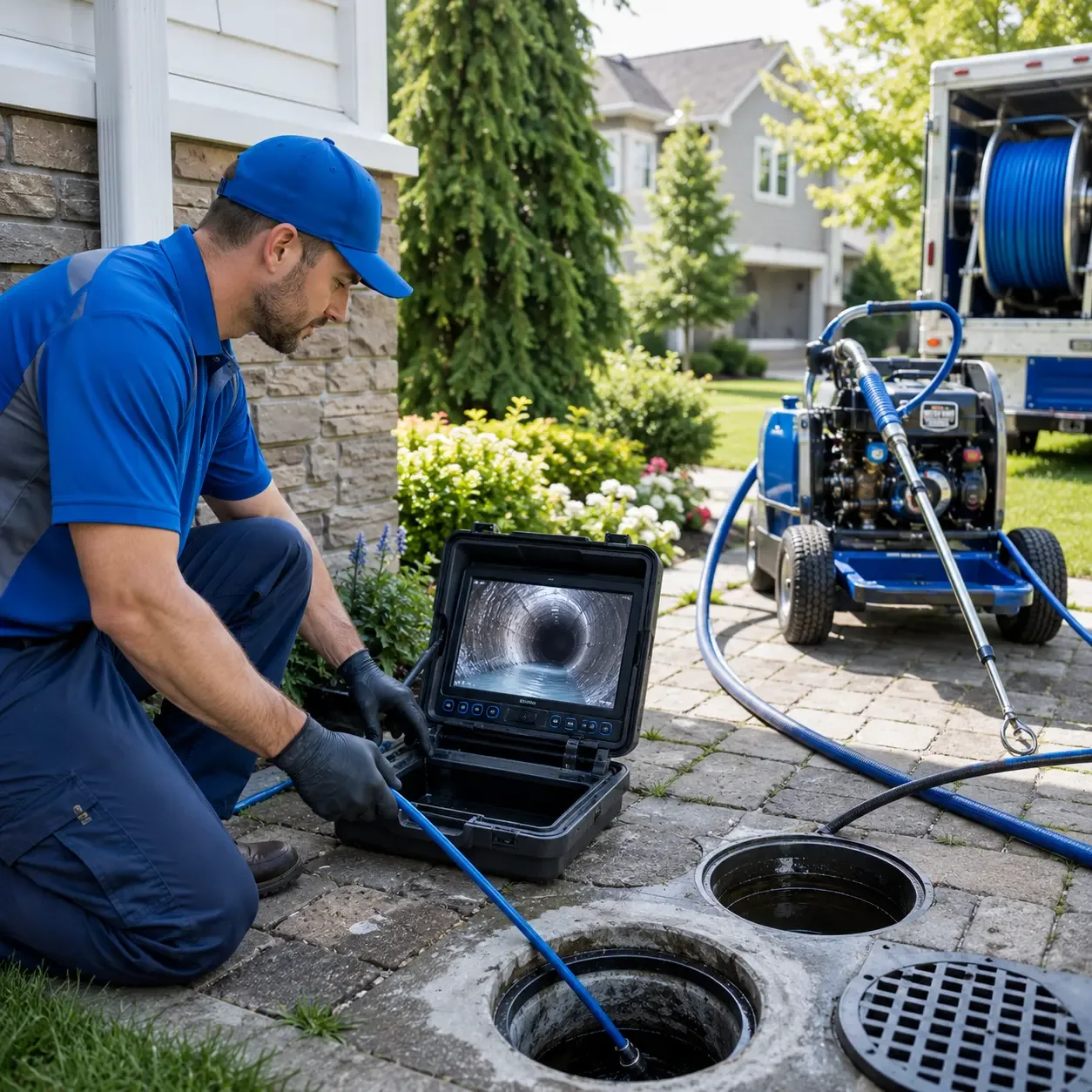 Outdoor drain cleaning professionals serving Deerfield, MI